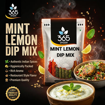 MINT LEMON DIP MIX | Refreshing Zesty Herb Blend | Vegan | No MSG | Perfect for Veggie Platters | 365 Spicery