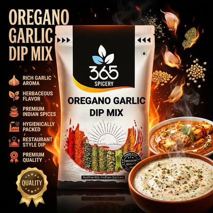 OREGANO GARLIC DIP MIX | Aromatic Italian Herb Blend | No MSG | Gluten-Free | Perfect for Dips | 365 Spicery