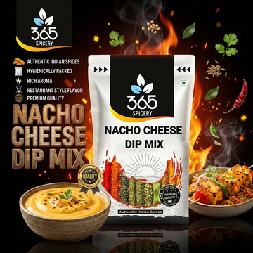 NACHO CHEESE DIP MIX | Creamy Savoury Blend | No Artificial Colours | Made in India | Party Favourite | 365 Spicery