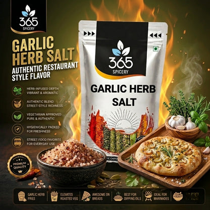 Garlic Herb Salt | Aromatic Culinary Blend | Premium Quality | Gluten-Free | 365 Spicery