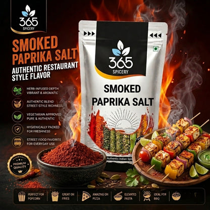 Smoked Paprika Salt | Deep Smoky Flavour | No Artificial Colours | Vegan | 365 Spicery