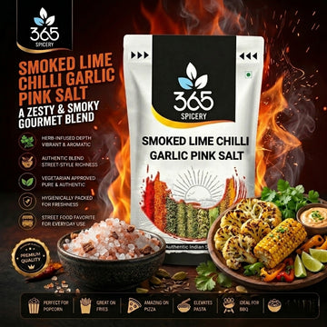 Smoked Lime Chilli Garlic Pink Salt | Bold Zesty Blend | No MSG | 365 Spicery