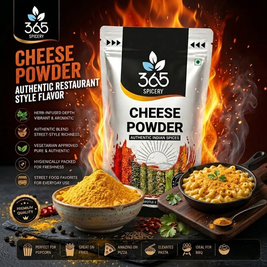 Cheese Powder | Savoury Dehydrated Seasoning for Instant Mixes | Premium Quality | Gluten-Free | 365 Spicery