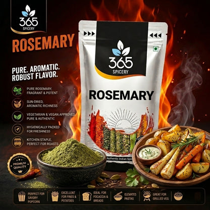 Rosemary | Premium Dried Culinary Herb | Ideal for Roasted Vegetables & Soups | Natural Ingredients | 365 Spicery