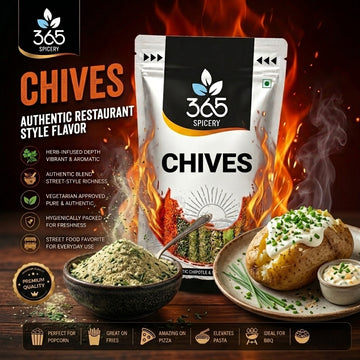 Chives | Freshly Dried Aromatic Herb | Perfect for Salads & Creamy Sauces | Gluten-Free | No MSG | 365 Spicery