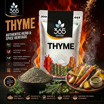 Thyme | Fragrant Dried Herb | Essential for Mediterranean Pasta & Salads | Vegan | No Artificial Flavours | 365 Spicery