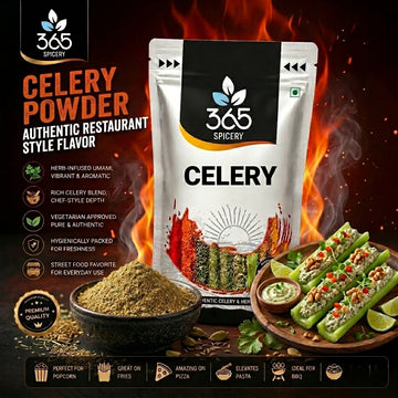 Celery | Dried Aromatic Seasoning | Enhances Salads & Soups | Premium Quality | Gluten-Free | Made in India | 365 Spicery