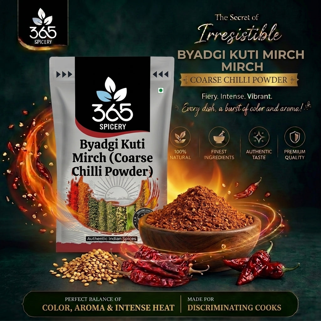 Byadgi Kuti Mirch (Coarse Chilli Powder) — 365 Spicery