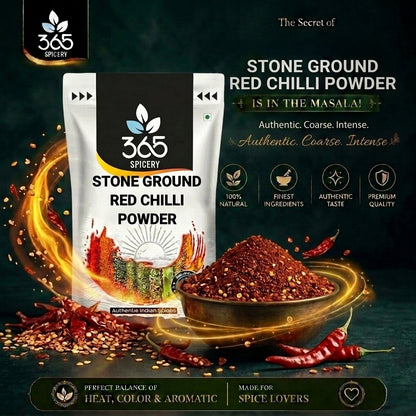 Stone Ground Red Chilli Powder — 365 Spicery