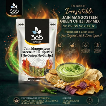 JAIN MANGOSTEEN GREEN CHILLI DIP MIX (No Onion No Garlic) — 365 Spicery