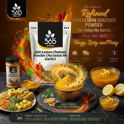 Jain Lemon Chutney Powder (No Onion No Garlic) — 365 Spicery