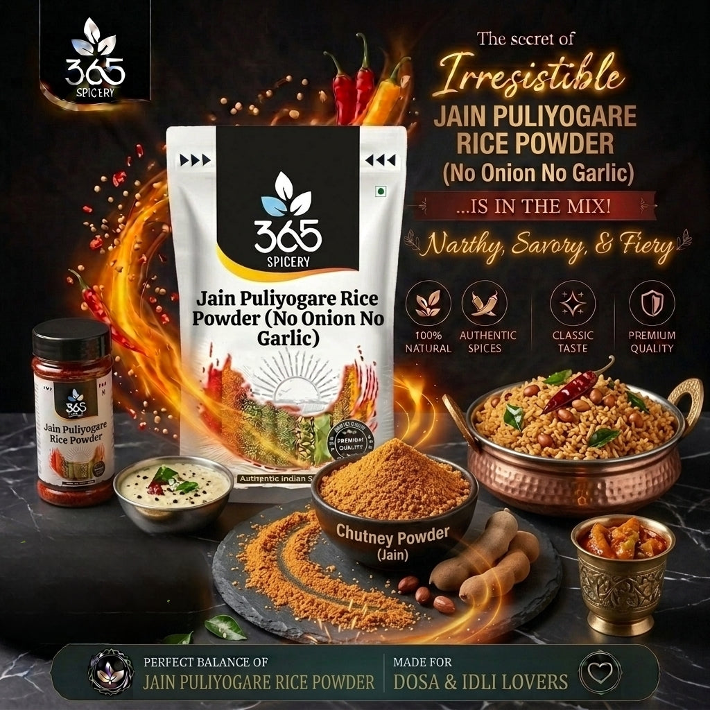 Jain Puliyogare Rice Powder (No Onion No Garlic) — 365 Spicery