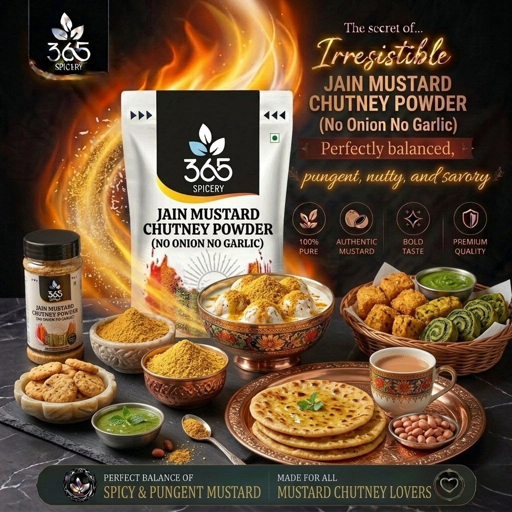Jain Mango Mustard Chutney Powder (No Onion No Garlic) — 365 Spicery