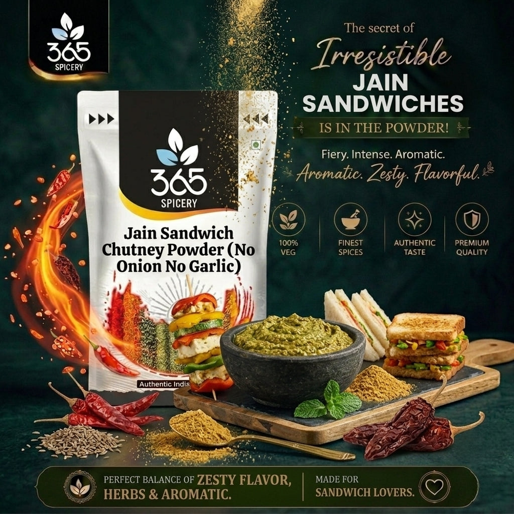 Jain Sandwich Chutney Powder (No Onion No Garlic) — 365 Spicery
