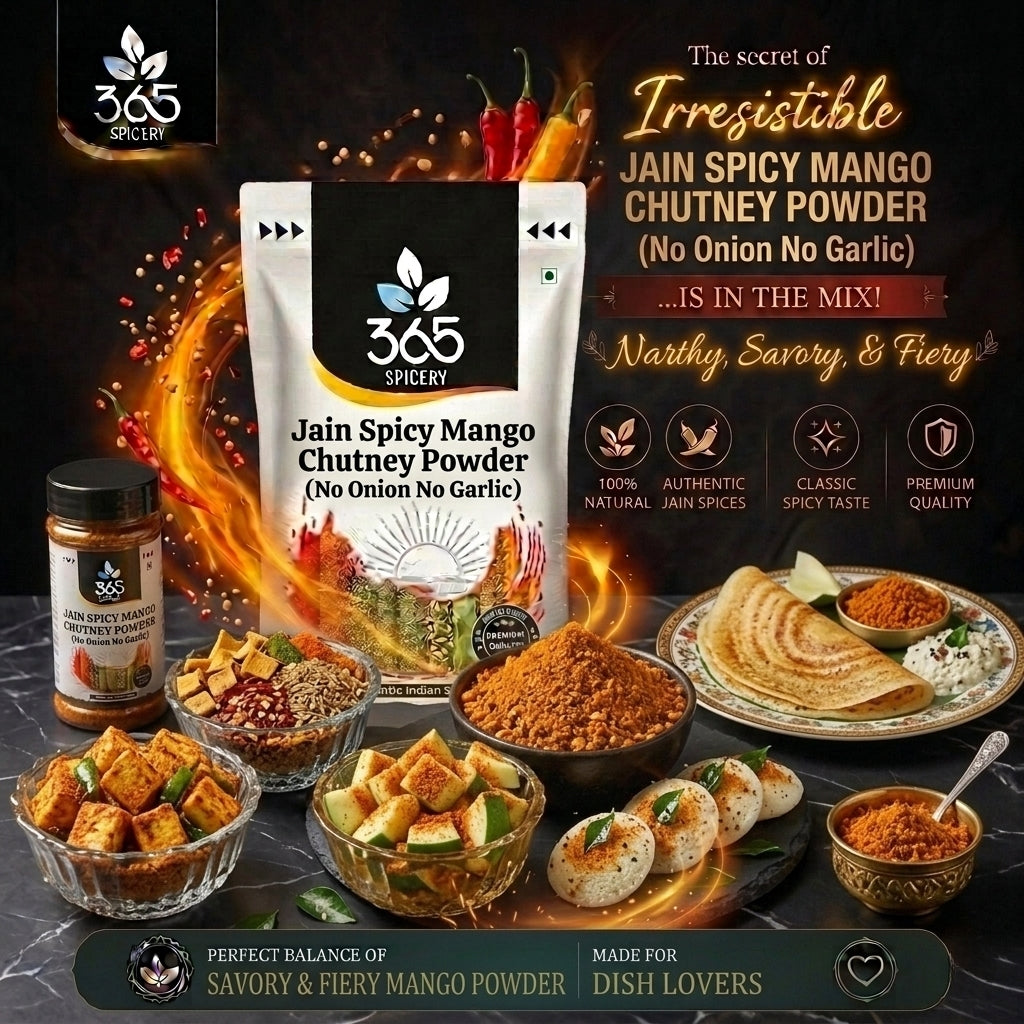 Jain Spicy Mango Chutney Powder (No Onion No Garlic) — 365 Spicery