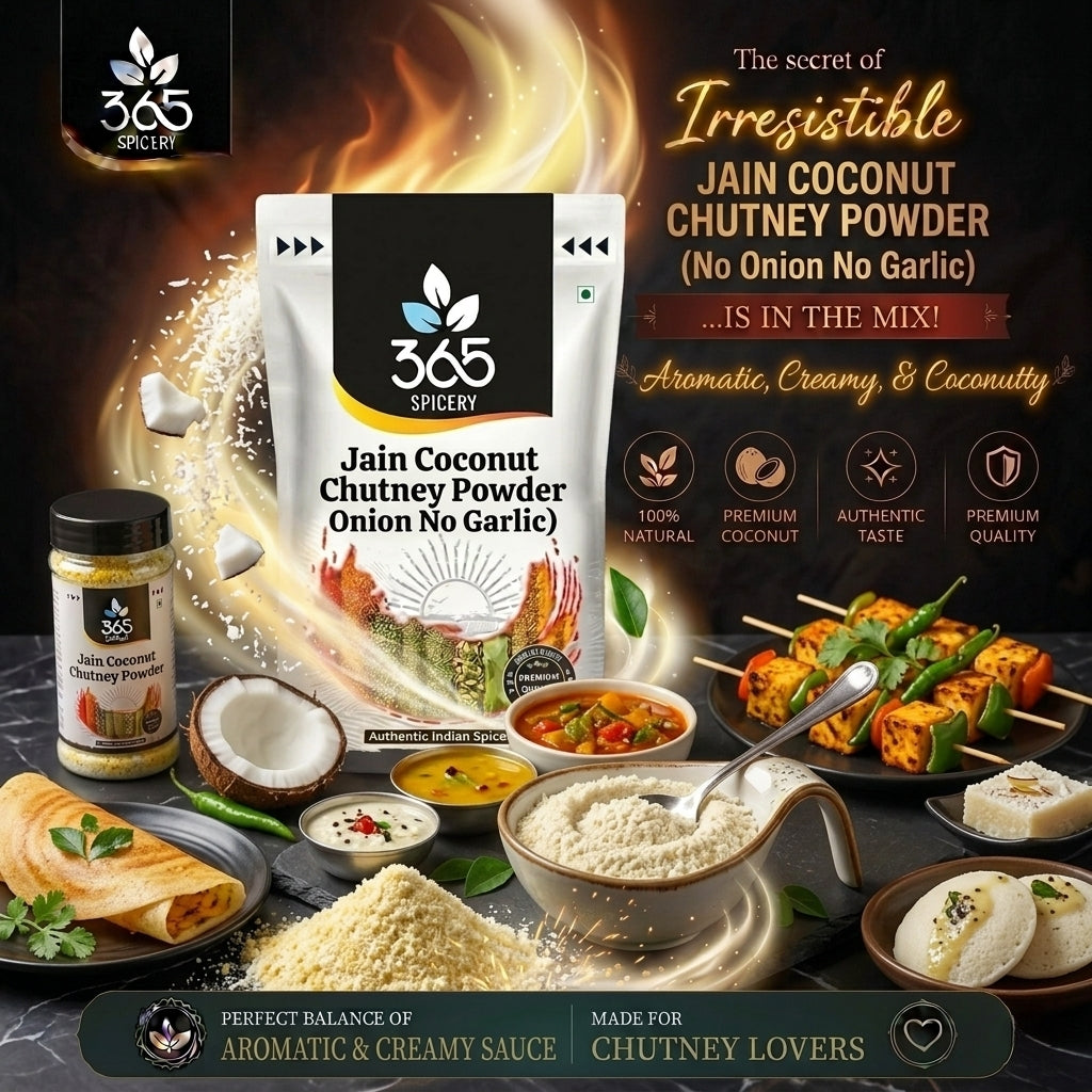 Jain Coconut Red Chutney Powder (No Onion No Garlic) — 365 Spicery