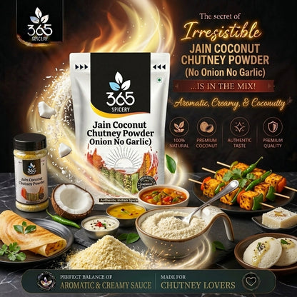 Jain Coconut Red Chutney Powder (No Onion No Garlic) — 365 Spicery