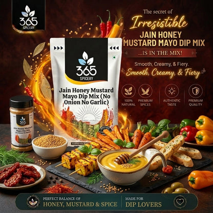 JAIN HONEY MUSTARD MAYO DIP MIX (No Onion No Garlic) — 365 Spicery