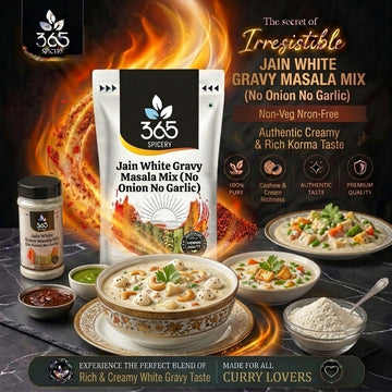 Jain White Gravy Masala Mix (No Onion No Garlic) — 365 Spicery