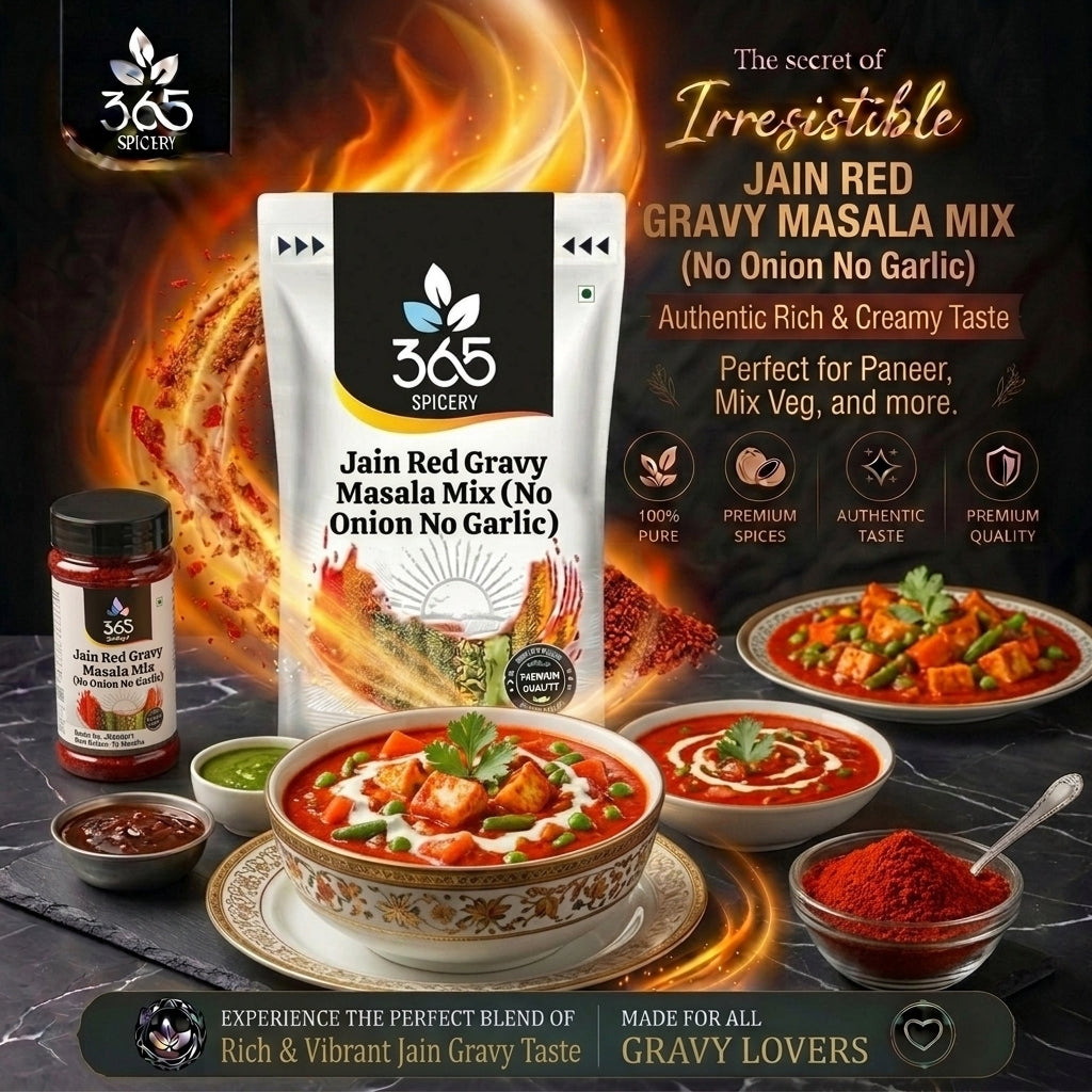 Jain Red Gravy Masala mix (No Onion No Garlic) — 365 Spicery