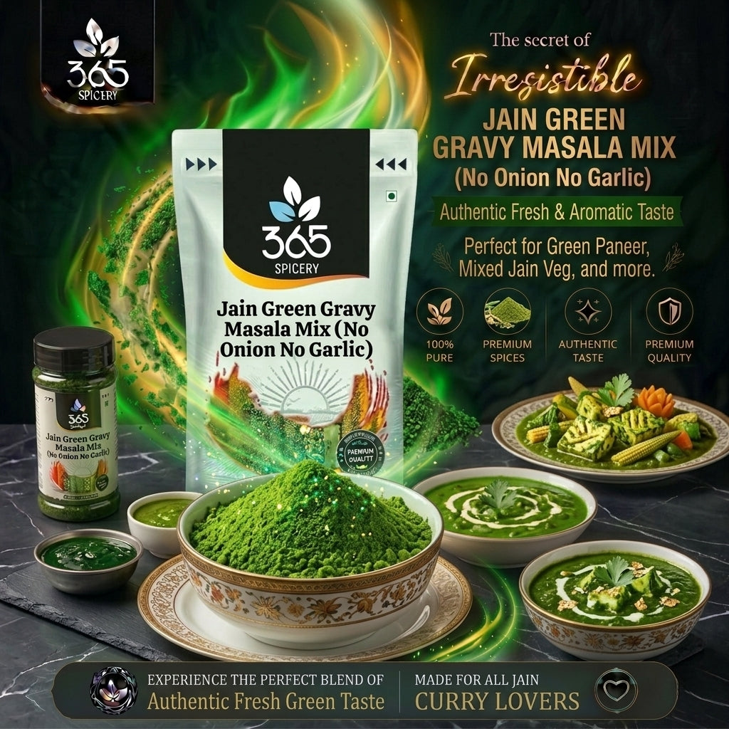 Jain Green Gravy Masala mix (No Onion No Garlic) — 365 Spicery