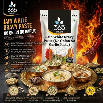 Jain White Gravy Paste (No Onion No Garlic Paste) — 365 Spicery