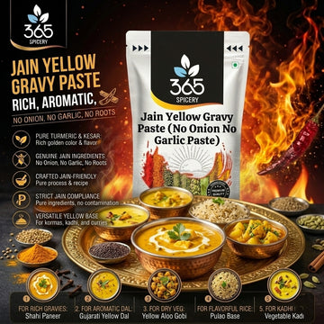 Jain Yellow Gravy Paste (No Onion No Garlic Paste) — 365 Spicery