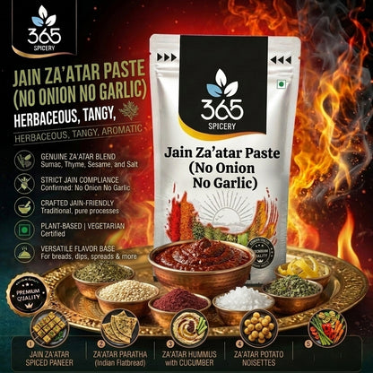 Jain Za'atar Paste (No Onion No Garlic) — 365 Spicery