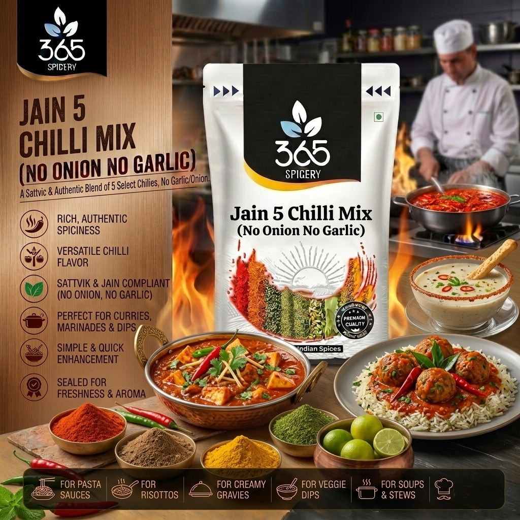Jain 5 Chilli Mix (No Onion No Garlic) — 365 Spicery