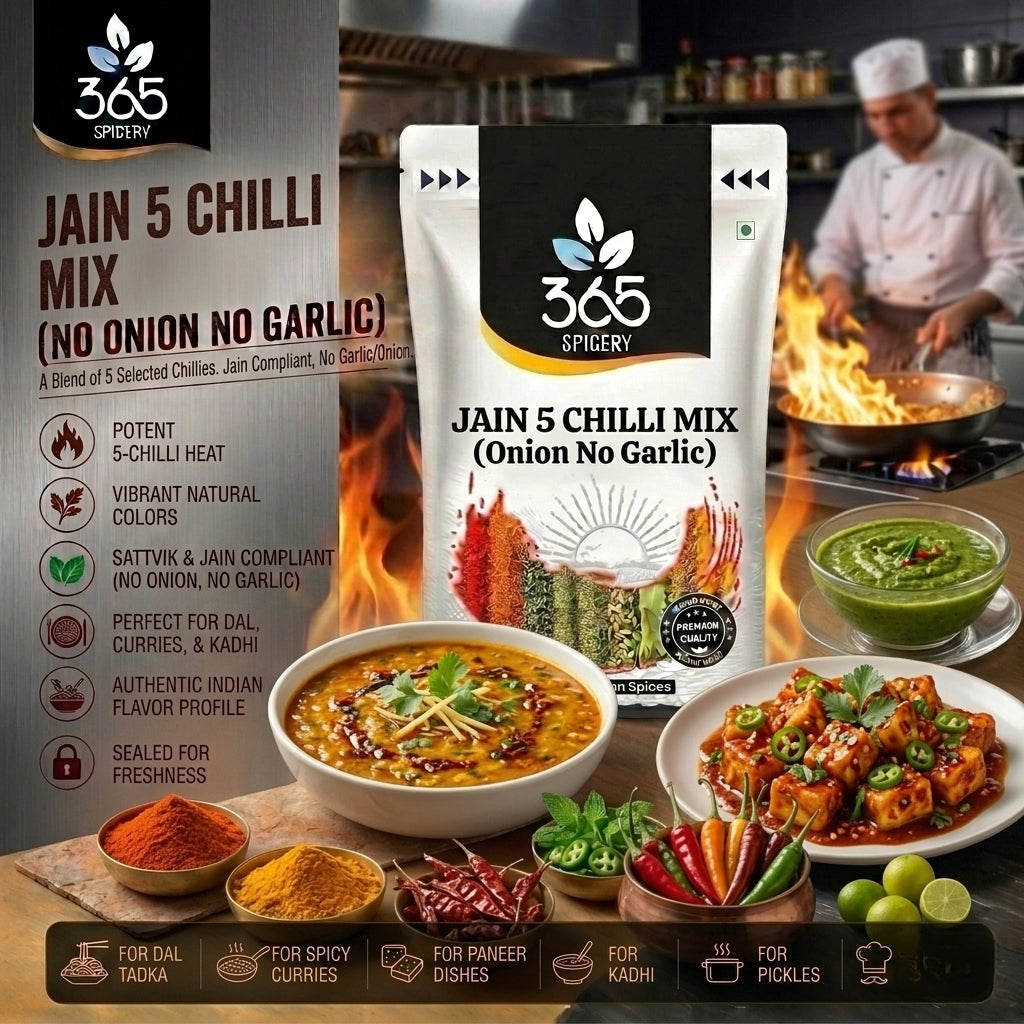 Jain Smoked Chilli Flakes (No Onion No Garlic) — 365 Spicery