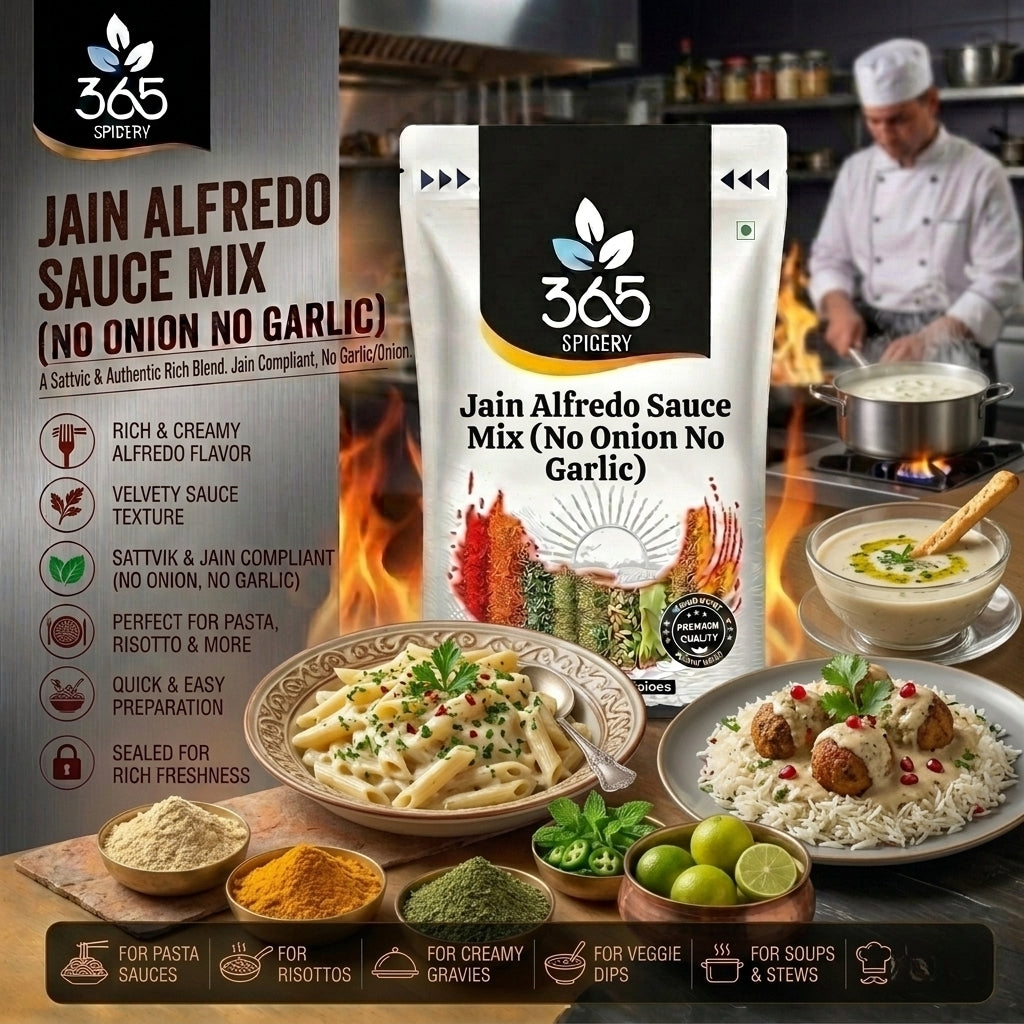 Jain Alfredo Sauce Mix (No Onion No Garlic) — 365 Spicery