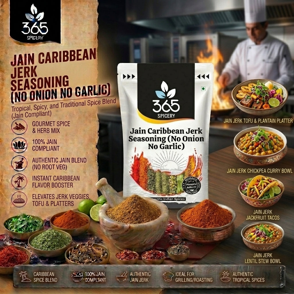 Jain Caribbean Jerk Seasoning (No Onion No Garlic) — 365 Spicery