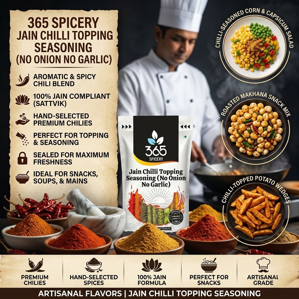 Jain Chilli Topping Seasoning (No Onion No Garlic) — 365 Spicery