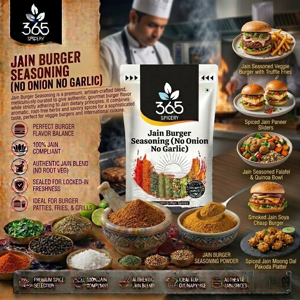 Jain Burger Seasoning (No Onion No Garlic) — 365 Spicery