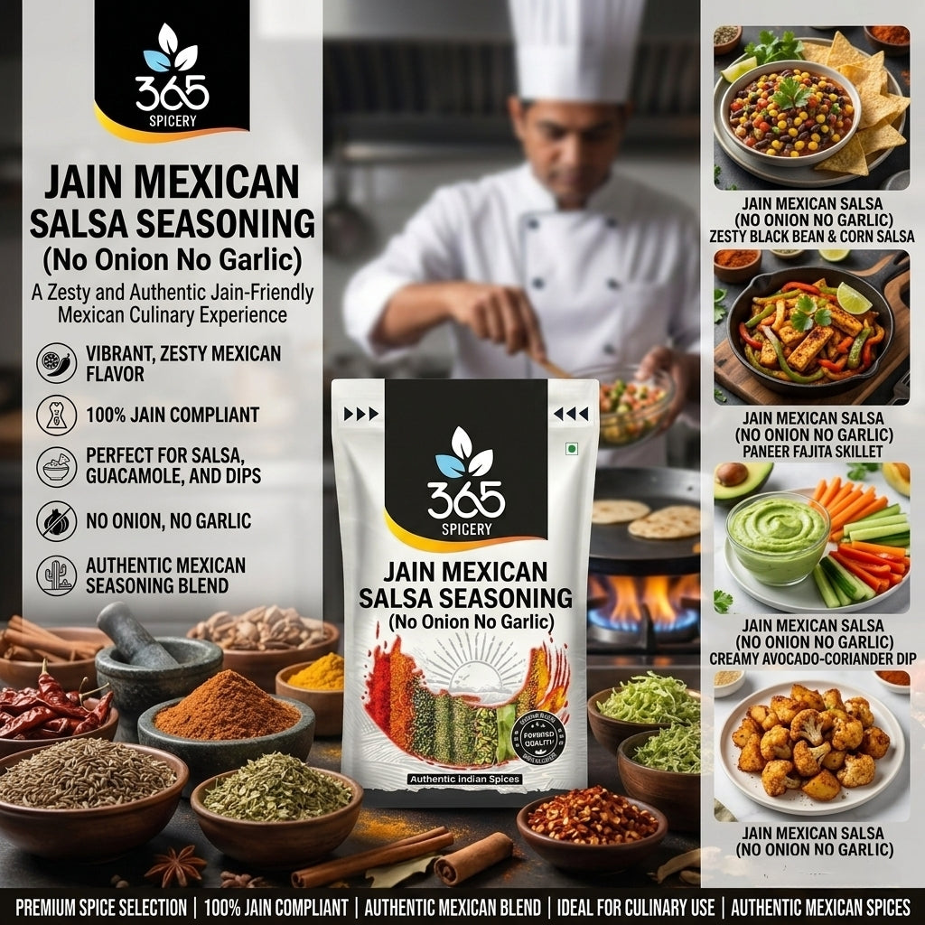 Jain Mexican Salsa Dip (No Onion No Garlic) — 365 Spicery