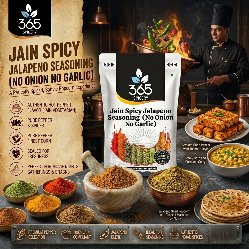 Jain Spicy Popcorn Mix (No Onion No Garlic) — 365 Spicery