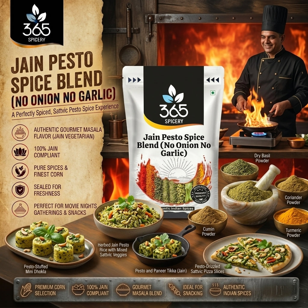 Jain Pesto Spice Blend (No Onion No Garlic) — 365 Spicery