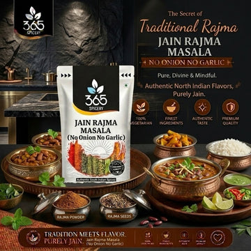 Jain Rajma Masala | No Onion No Garlic | Jain-Friendly | Classic Kidney Bean Seasoning | 365 Spicery