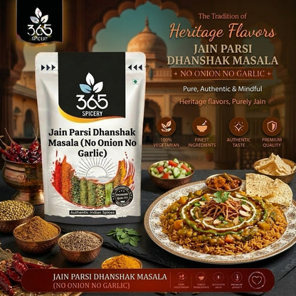 Jain Parsi Dhanshak Masala | No Onion No Garlic | Jain-Friendly | Authentic Parsi Cuisine | 365 Spicery