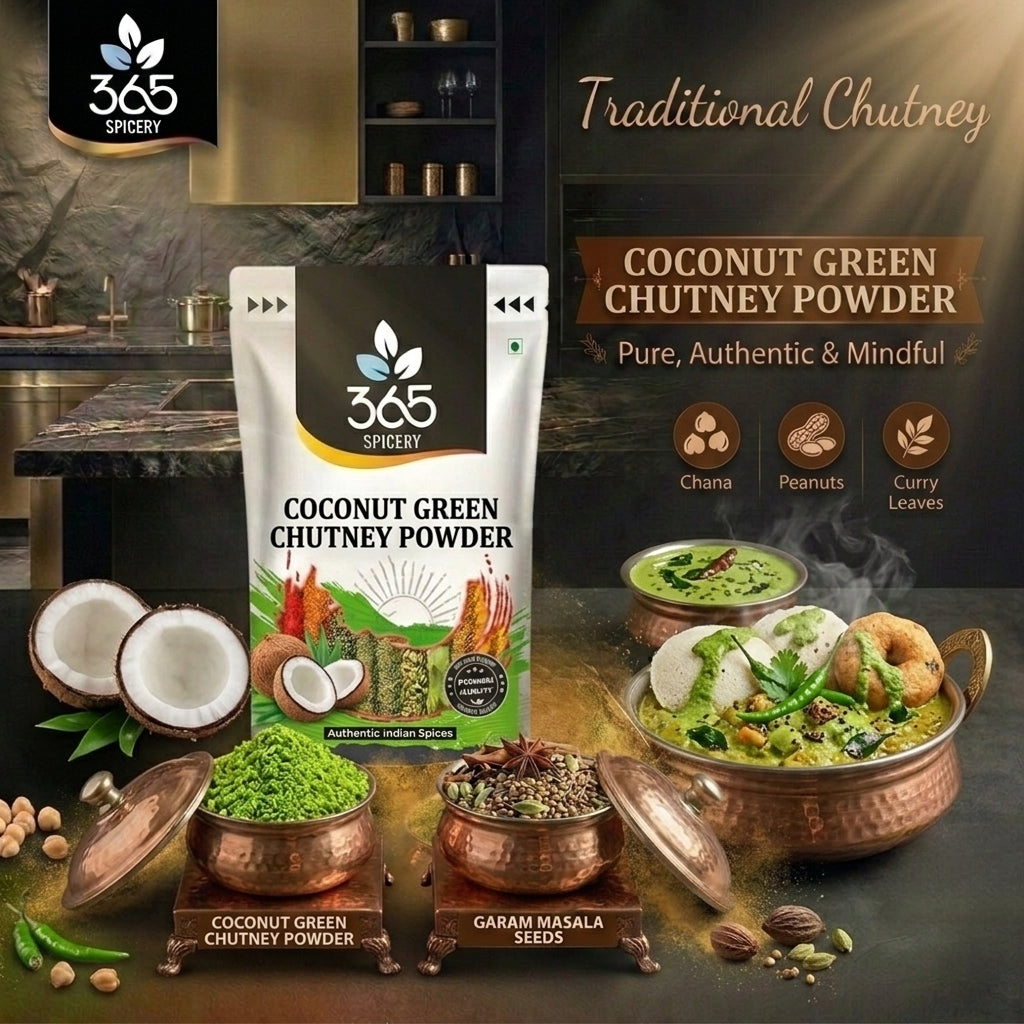 Coconut Garlic Chutney Powder — 365 Spicery