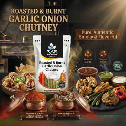 Roasted & Burnt Chilli Garlic Tomato Chutney Powder — 365 Spicery