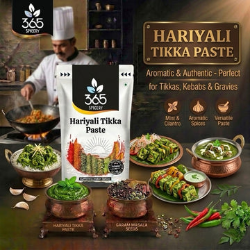 HARIYALI TIKKA PASTE | Fresh Herb Marinade | Vegan | No Artificial Colours | 365 Spicery