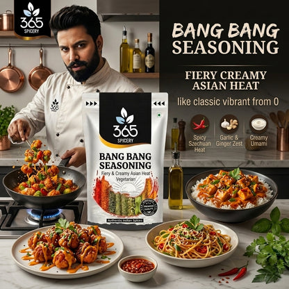 BANG BANG SEASONING | Spicy Creamy Blend for Fries & Snacks | Vegan | No Artificial Flavours | 365 Spicery