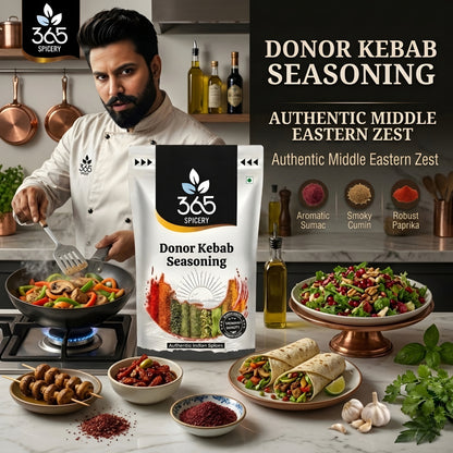 DONOR KEBAB SEASONING | Savory Mediterranean Spice Blend | Gluten-Free | No MSG | 365 Spicery