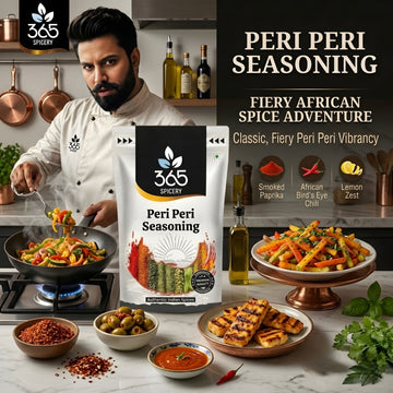 Smoked Peri-Peri Seasoning | Fiery Tangy Grill Rub | Natural Ingredients | Vegan | 365 Spicery