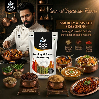 Smokey & Sweet Seasoning | Balanced BBQ Rub | Natural Ingredients | Vegan | 365 Spicery