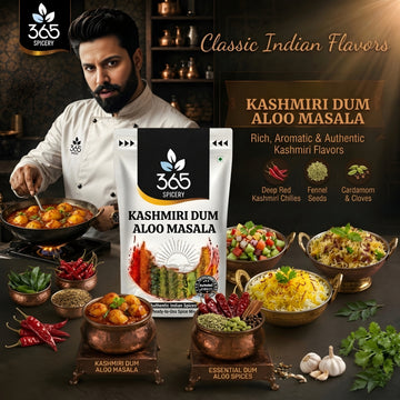 Kashmiri Dum Aloo Masala | Authentic Spicy Potato Blend | Natural Ingredients | Gluten-Free | 365 Spicery
