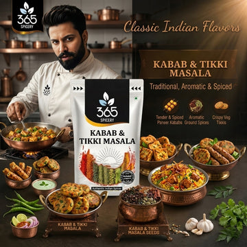 Kabab & Tikki Masala | Savoury Griddle Spice Mix | Vegan | No Artificial Colours | 365 Spicery