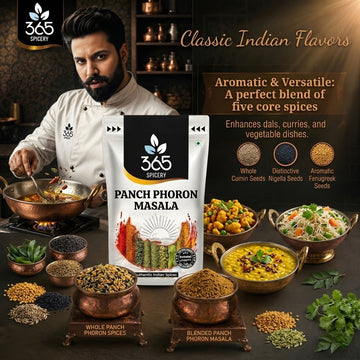 Panch Phoron Masala | Traditional Five Spice Blend | Natural Ingredients | Gluten-Free | 365 Spicery