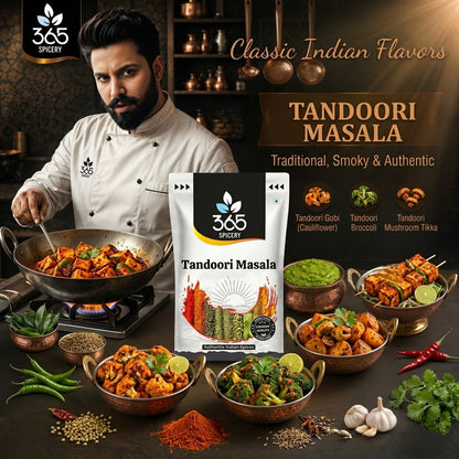 Tandoori Masala | Smoky Clay Oven Spice Blend | Vegan | No Artificial Colours | 365 Spicery